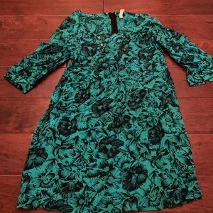 Anthropologie patterned mini dress